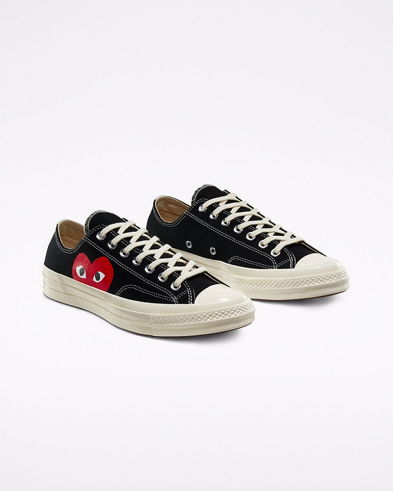 Converse Converse x Comme des Garçons PLAY Chuck 70 Pretas Branco Vermelhas | 2593-HKVYQ