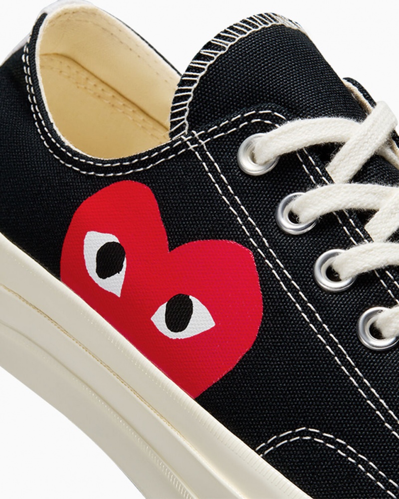 Converse Converse x Comme des Garçons PLAY Chuck 70 Pretas Branco Vermelhas | 2593-HKVYQ