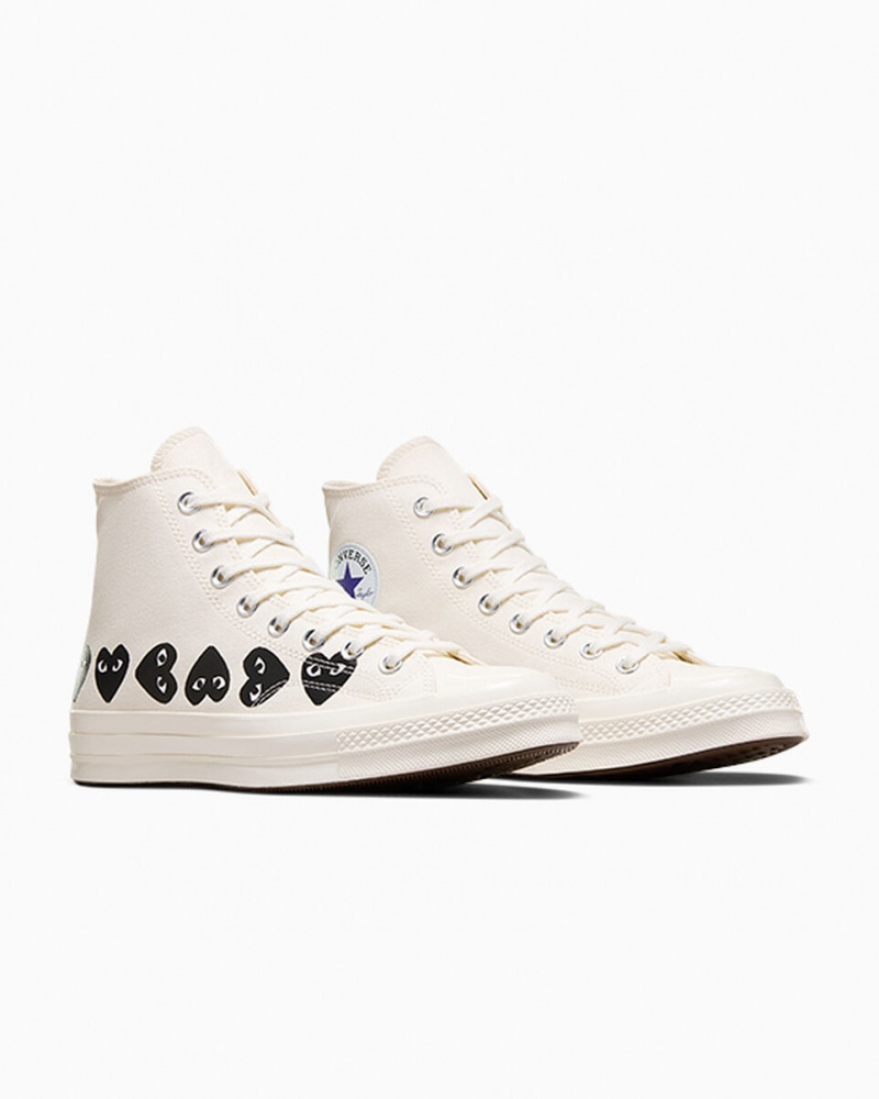 Converse Converse x Comme des Garçons PLAY Chuck 70 Multi Heart Pretas | 7042-ILVRZ