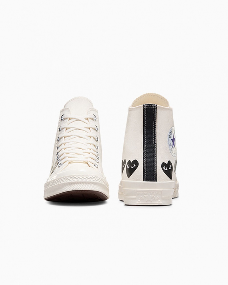 Converse Converse x Comme des Garçons PLAY Chuck 70 Multi Heart Pretas | 7042-ILVRZ