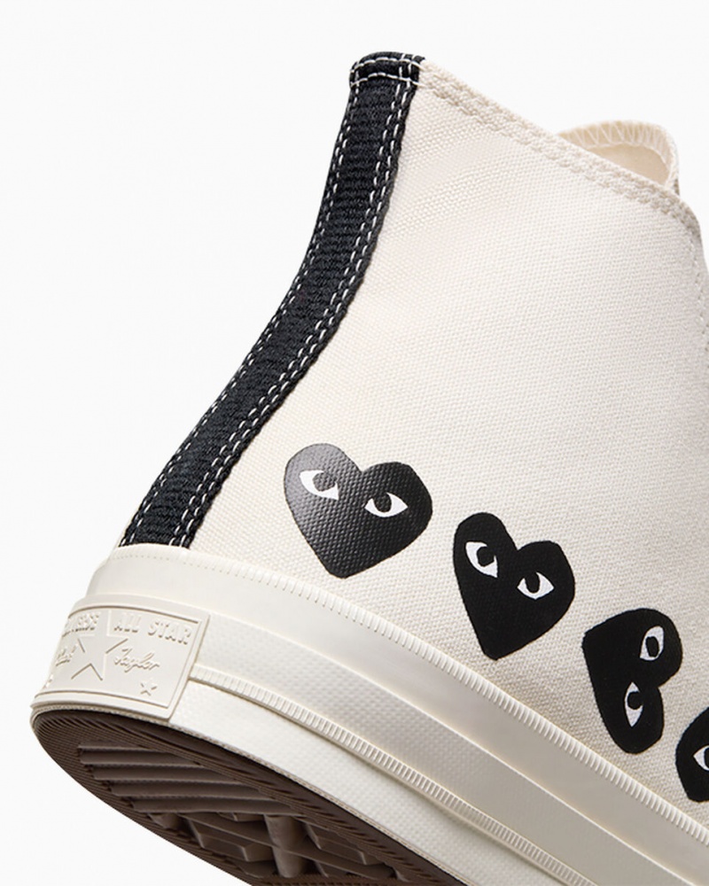 Converse Converse x Comme des Garçons PLAY Chuck 70 Multi Heart Pretas | 7042-ILVRZ