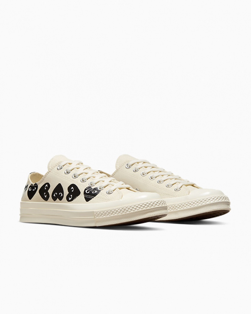 Converse Converse x Comme des Garçons PLAY Chuck 70 Multi Heart Pretas | 4537-VRYFJ