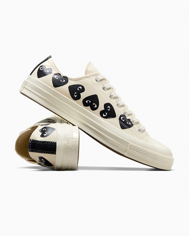 Converse Converse x Comme des Garçons PLAY Chuck 70 Multi Heart Pretas | 4537-VRYFJ