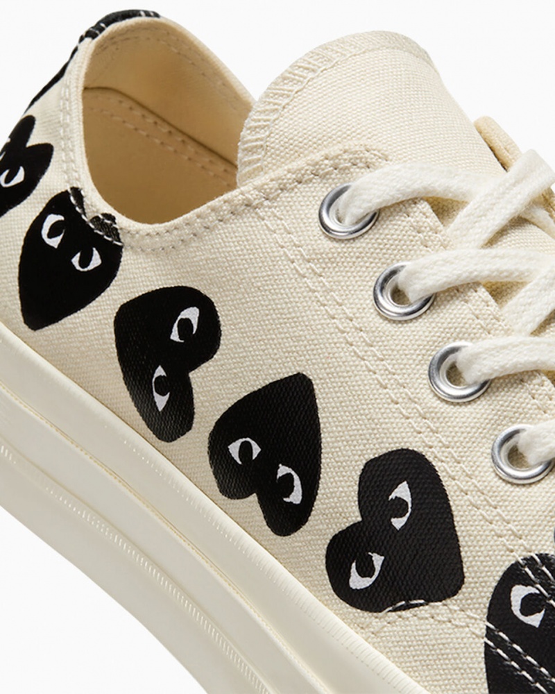 Converse Converse x Comme des Garçons PLAY Chuck 70 Multi Heart Pretas | 4537-VRYFJ