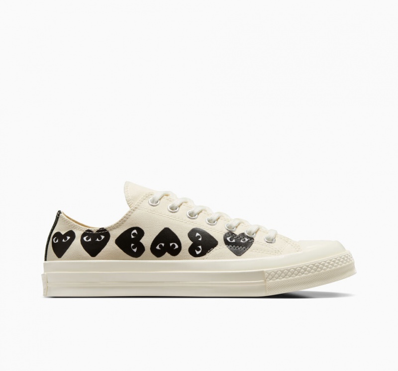 Converse Converse x Comme des Garçons PLAY Chuck 70 Multi Heart Pretas | 4537-VRYFJ