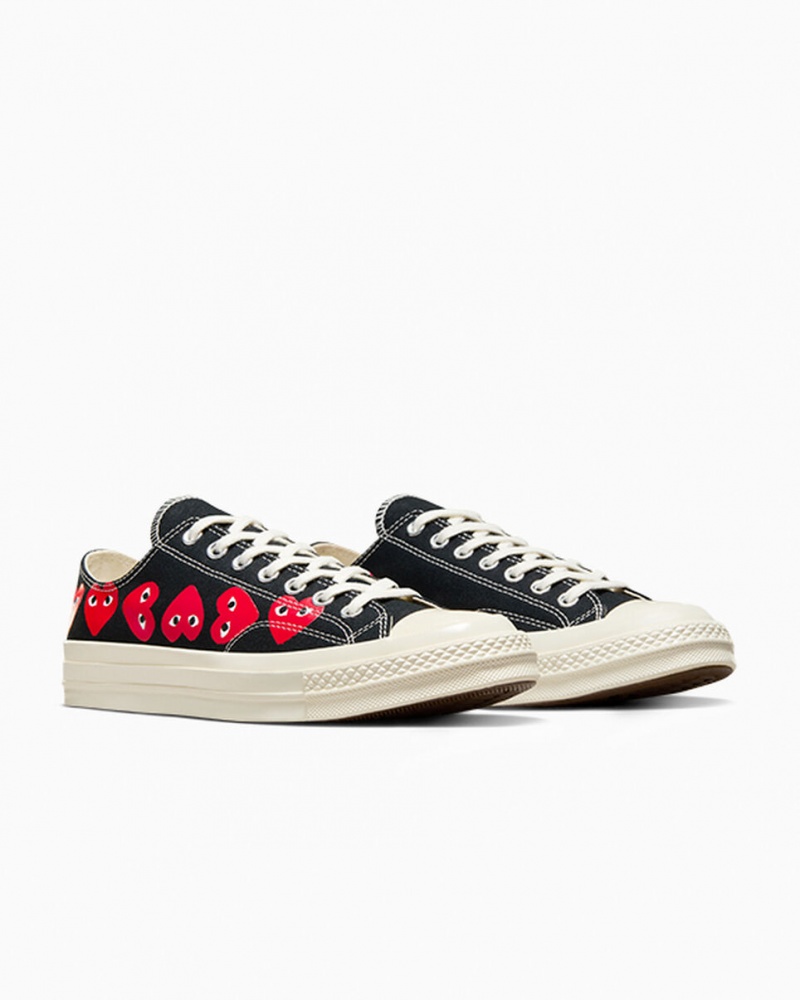 Converse Converse x Comme des Garçons PLAY Chuck 70 Multi Heart Pretas Vermelhas | 9358-HCIPO