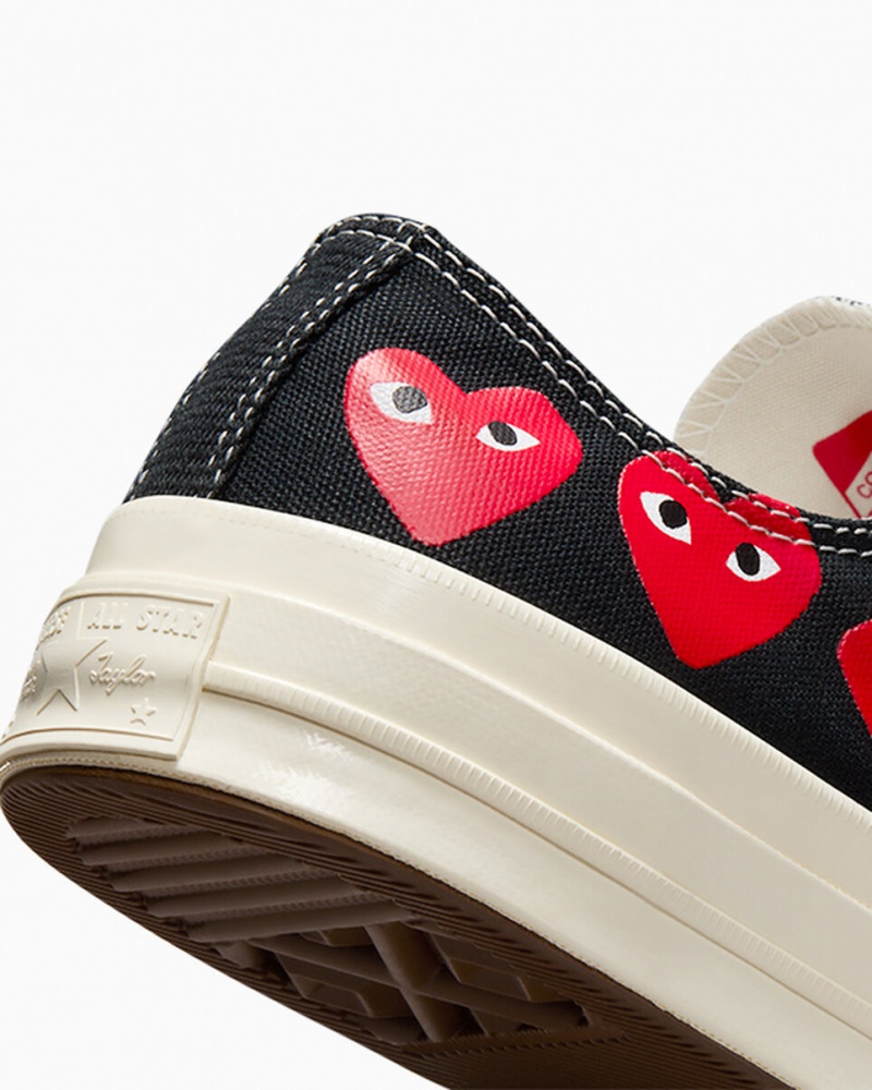 Converse Converse x Comme des Garçons PLAY Chuck 70 Multi Heart Pretas Vermelhas | 9358-HCIPO