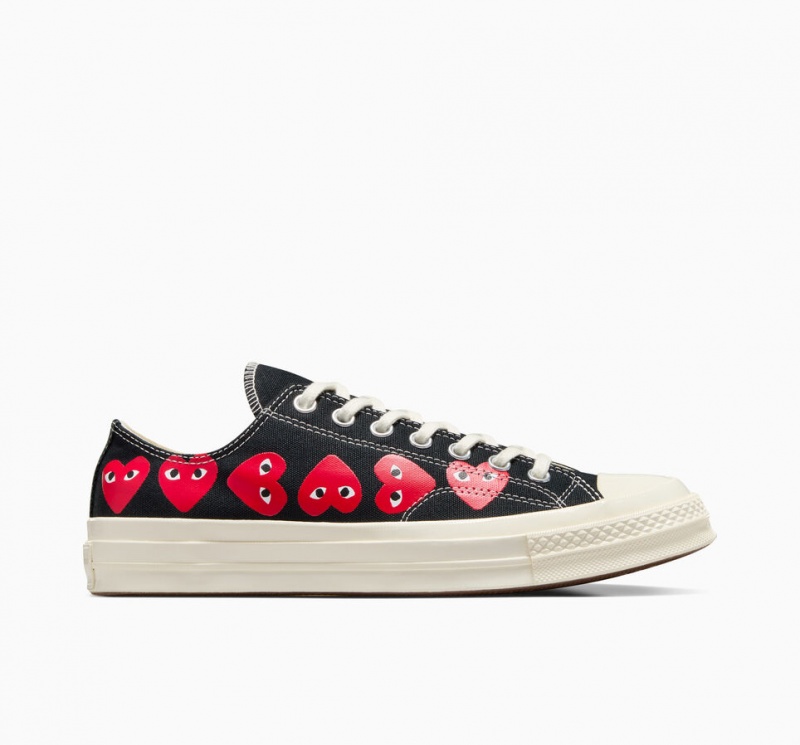 Converse Converse x Comme des Garçons PLAY Chuck 70 Multi Heart Pretas Vermelhas | 9358-HCIPO