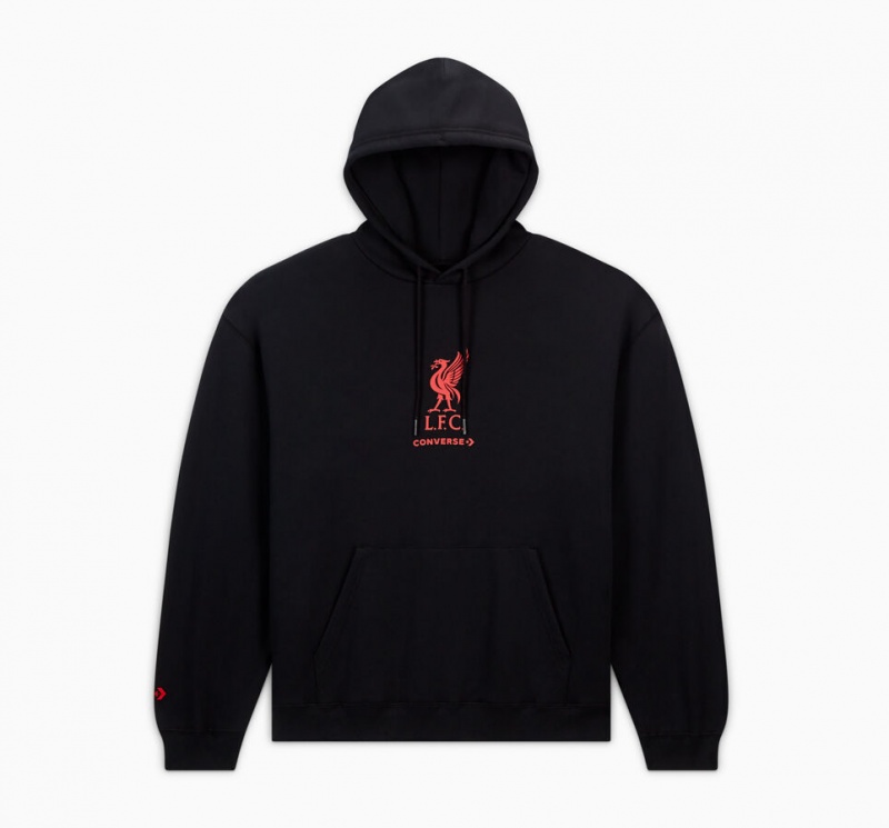 Converse Converse x LFC Loose-Fit Hoodie Pretas | 1896-EXUGQ