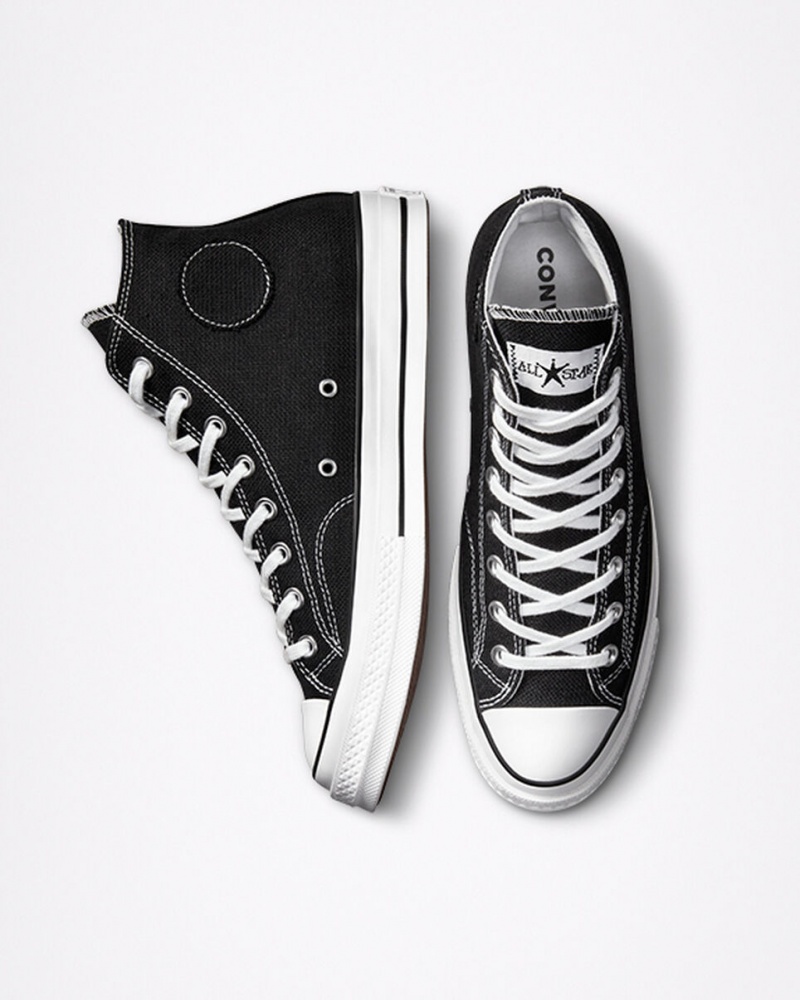 Converse Converse x Stüssy Chuck 70 Pretas Branco Pretas | 1852-EKFIG