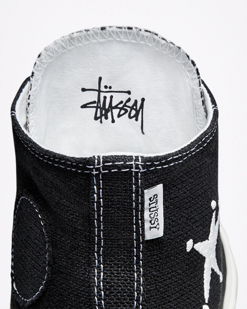 Converse Converse x Stüssy Chuck 70 Pretas Branco Pretas | 1852-EKFIG