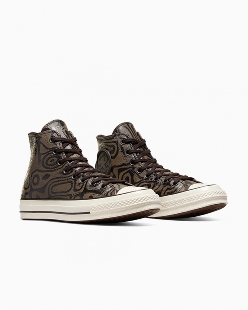 Converse Converse x Wonka Chuck 70 Chocolate Swirl Marrom | 3069-LOBTY