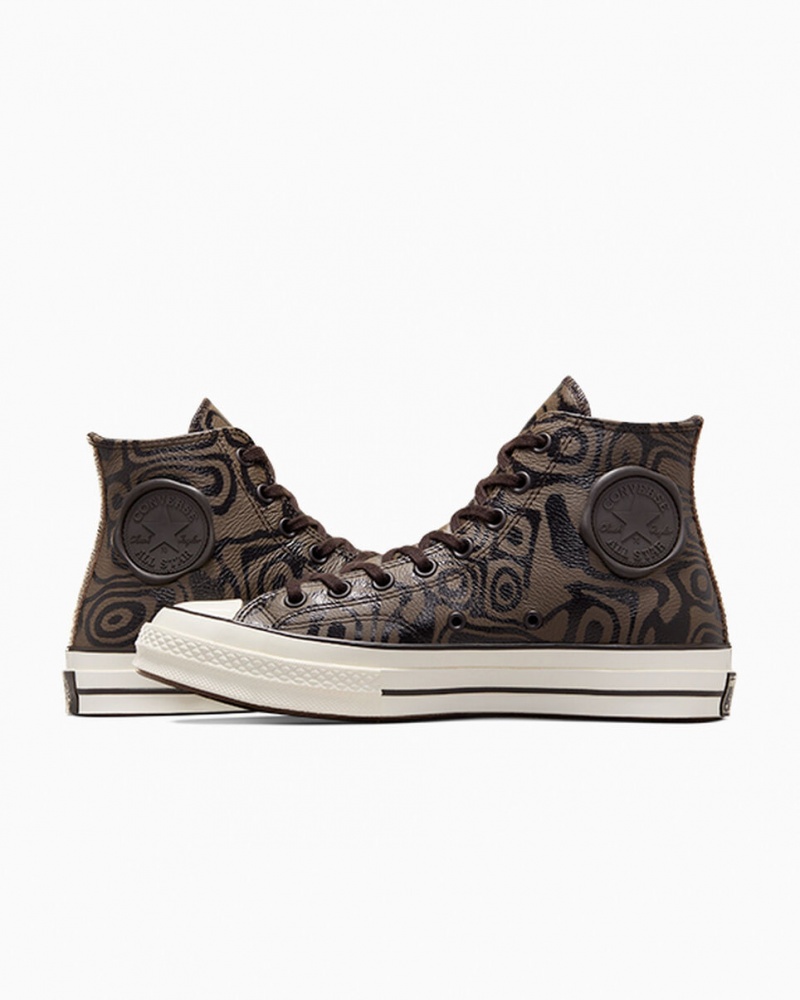 Converse Converse x Wonka Chuck 70 Chocolate Swirl Marrom | 3069-LOBTY