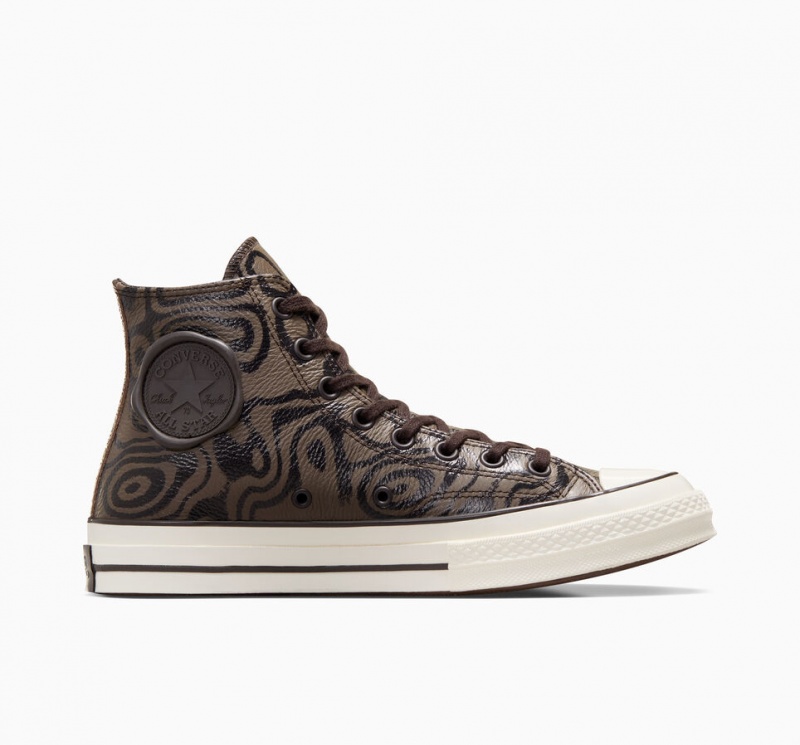 Converse Converse x Wonka Chuck 70 Chocolate Swirl Marrom | 3069-LOBTY