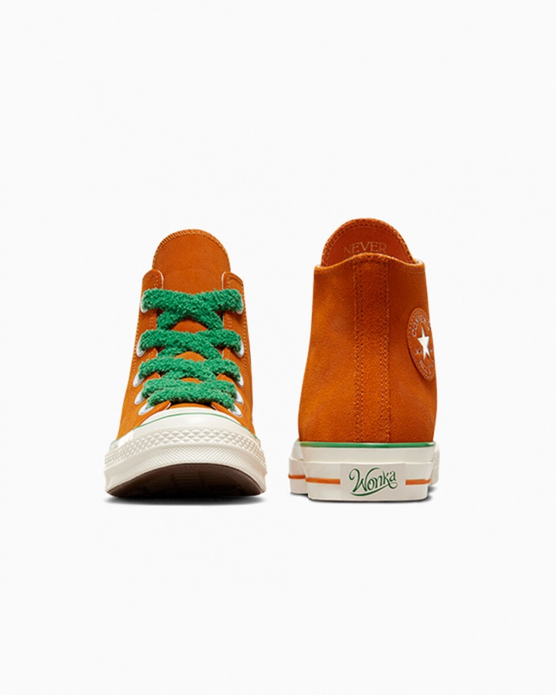 Converse Converse x Wonka Chuck 70 Oompa Loompa Laranja Verdes | 4310-WKDNQ