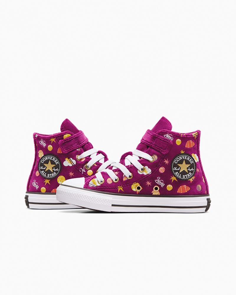 Converse Converse x Wonka Chuck Taylor All Star Easy On Roxo Douradas Branco | 8621-HRAJO