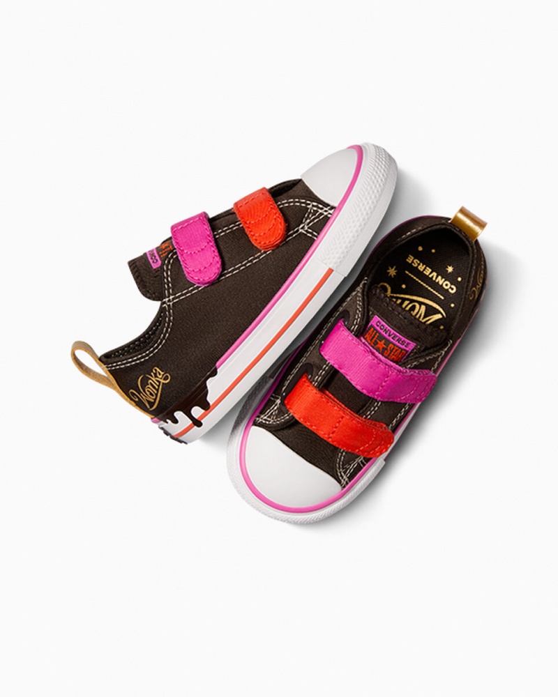 Converse Converse x Wonka Chuck Taylor All Star Easy On Marrom Rosa Branco | 4057-CDBFO