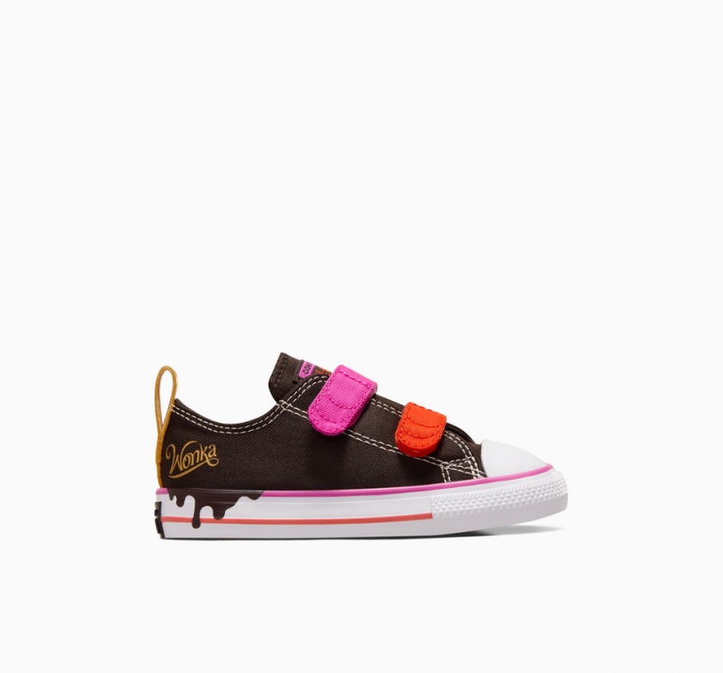 Converse Converse x Wonka Chuck Taylor All Star Easy On Marrom Rosa Branco | 4057-CDBFO