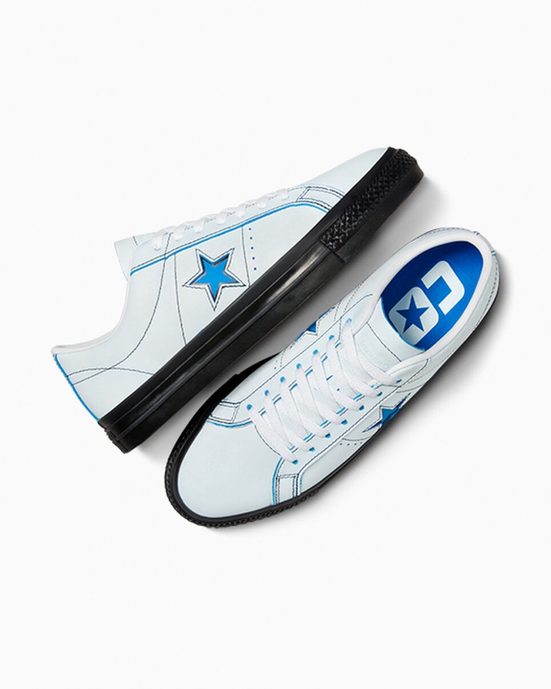 Converse Eddie Cernicky One Star Pro Branco Pretas Azuis | 1542-YVDNQ