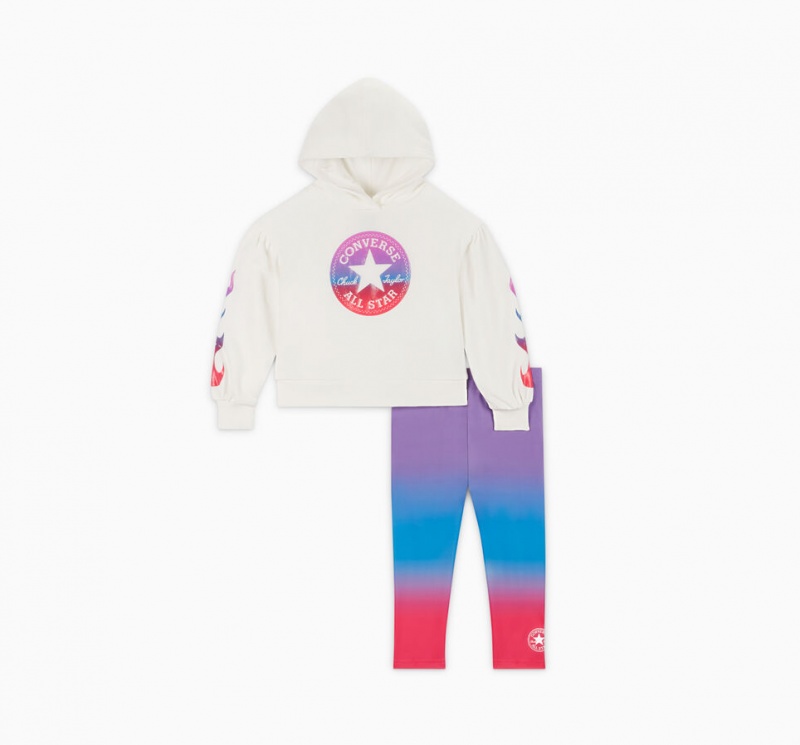 Converse Gradient Hoodie & Leggings Set Bright Violet | 5036-ZKPTB