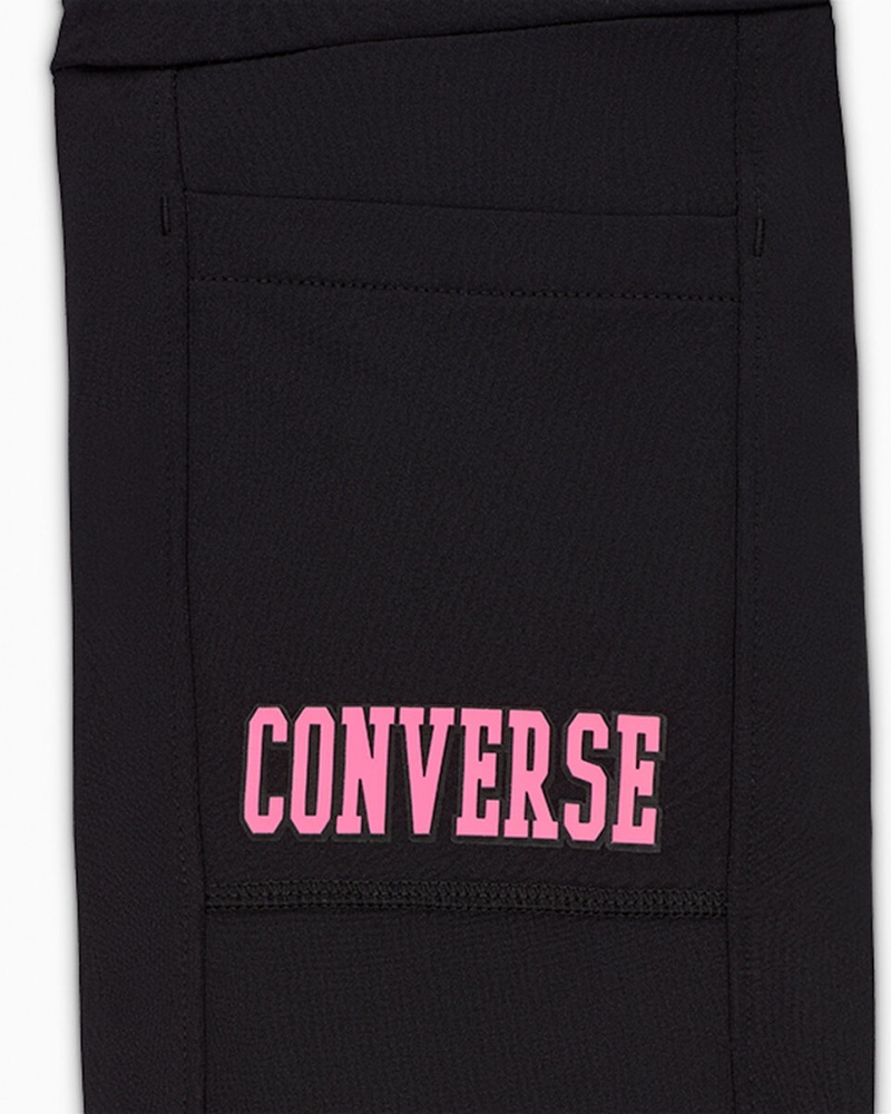 Converse High Rise Flare Leggings Pretas | 0276-HLXVD