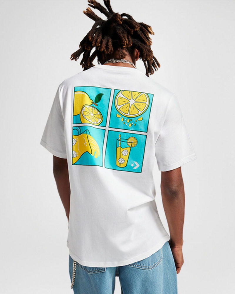 Converse How-To Lemonade T-Shirt Branco | 0417-XDENQ