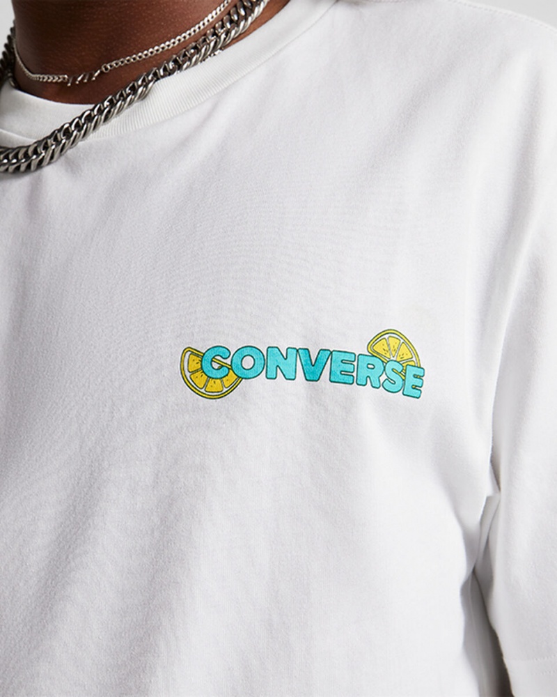 Converse How-To Lemonade T-Shirt Branco | 0417-XDENQ