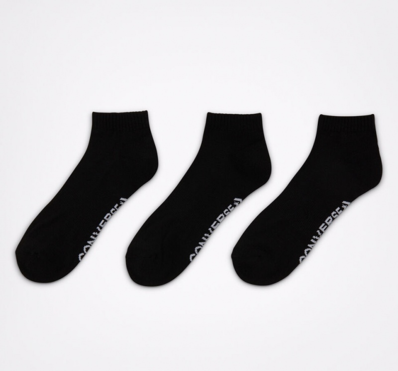 Converse Made For Chucks High-Cut Ankle 3-Pack Socks Pretas | 1654-SZIAM