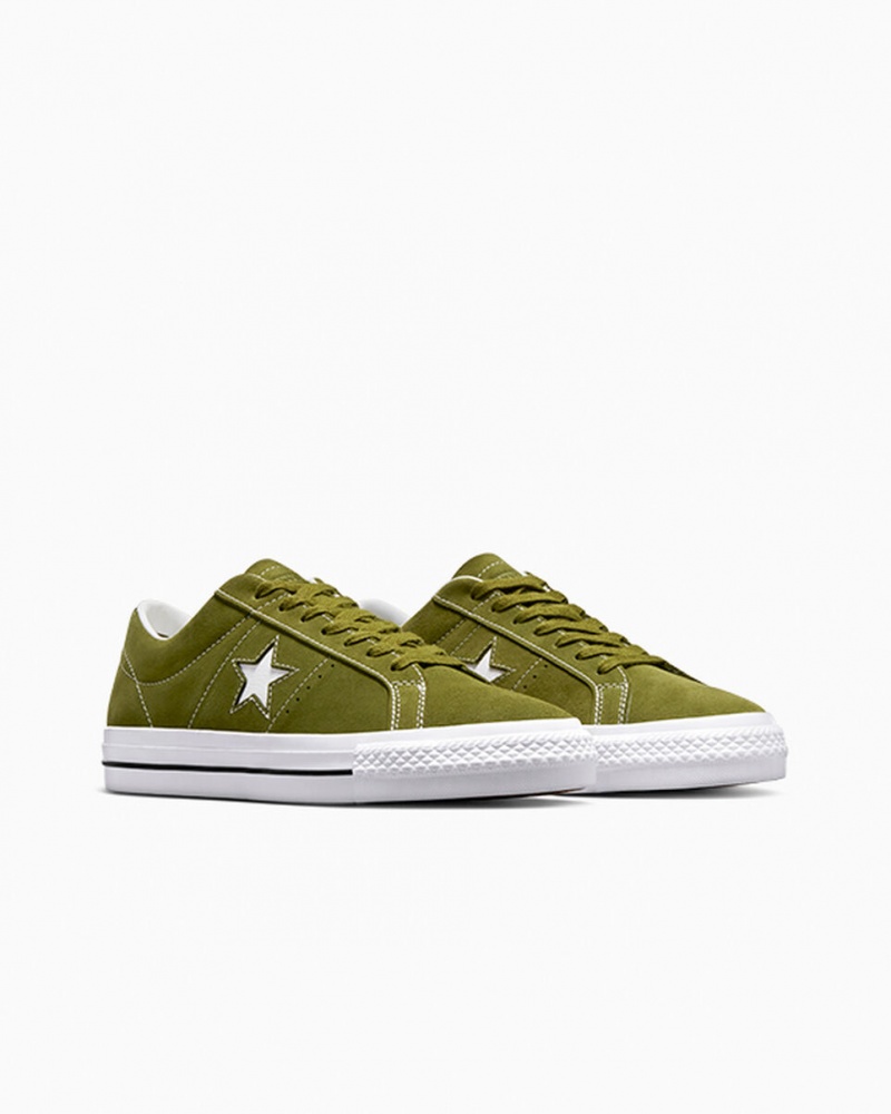 Converse One Star Pro Verdes Branco Pretas | 1027-YIKJA