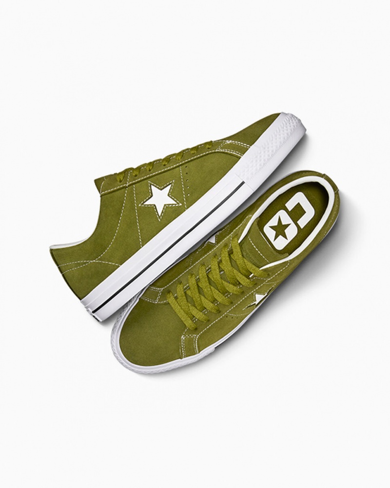 Converse One Star Pro Verdes Branco Pretas | 1027-YIKJA