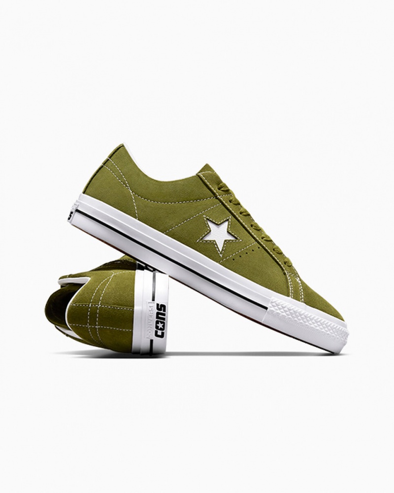 Converse One Star Pro Verdes Branco Pretas | 1027-YIKJA