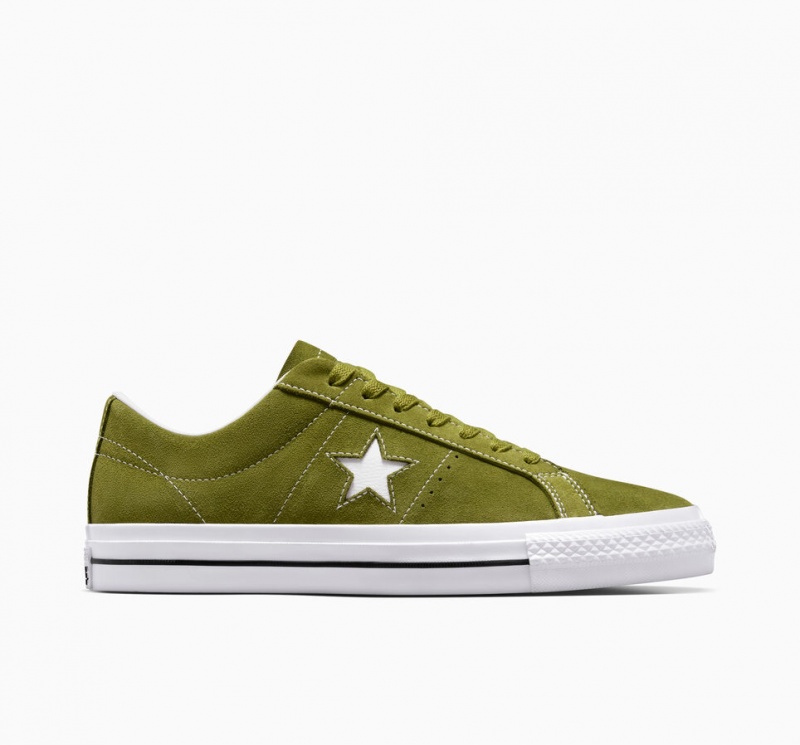 Converse One Star Pro Verdes Branco Pretas | 1027-YIKJA