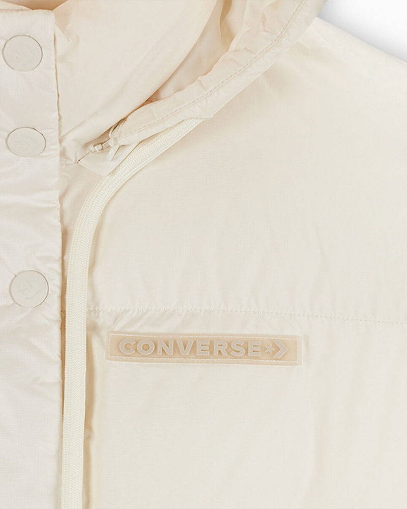 Converse Oversized Super Puffer Jacket Egret | 1237-JENTY