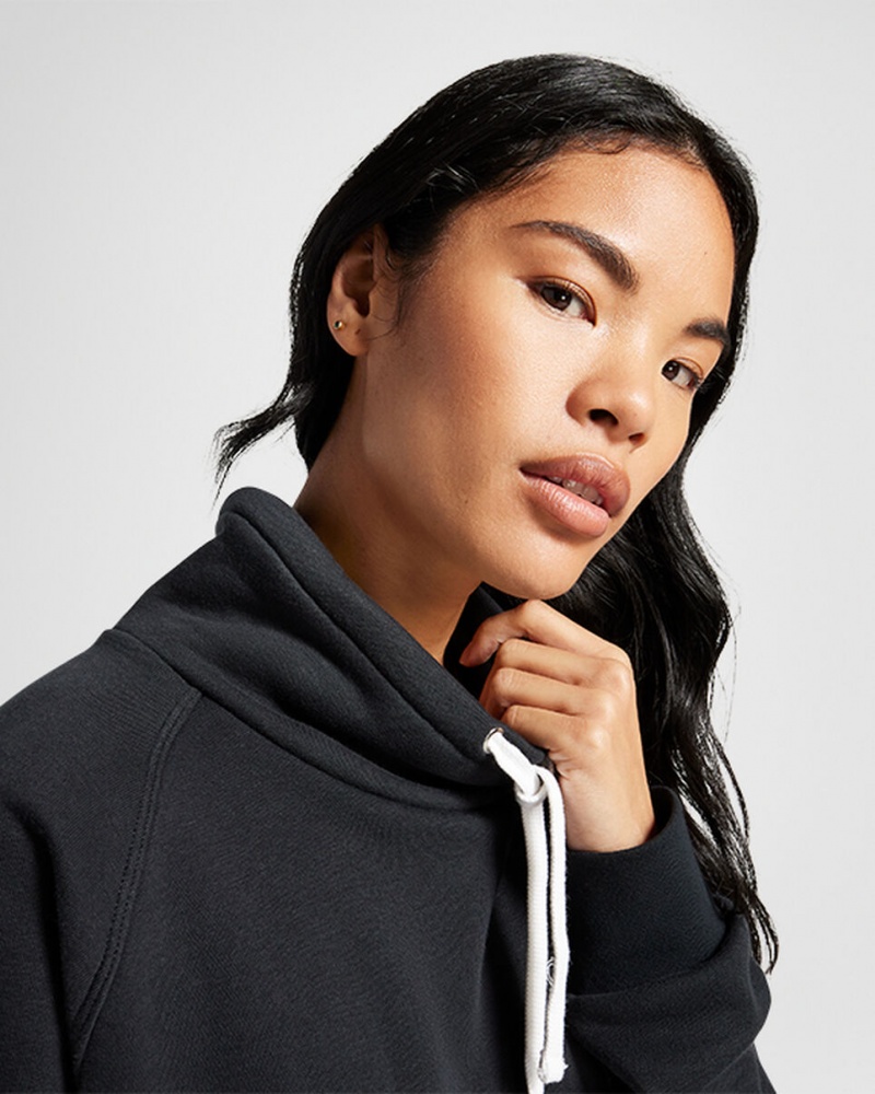 Converse Retro Chuck Taylor Mock Neck Pullover Pretas | 6719-BCREW