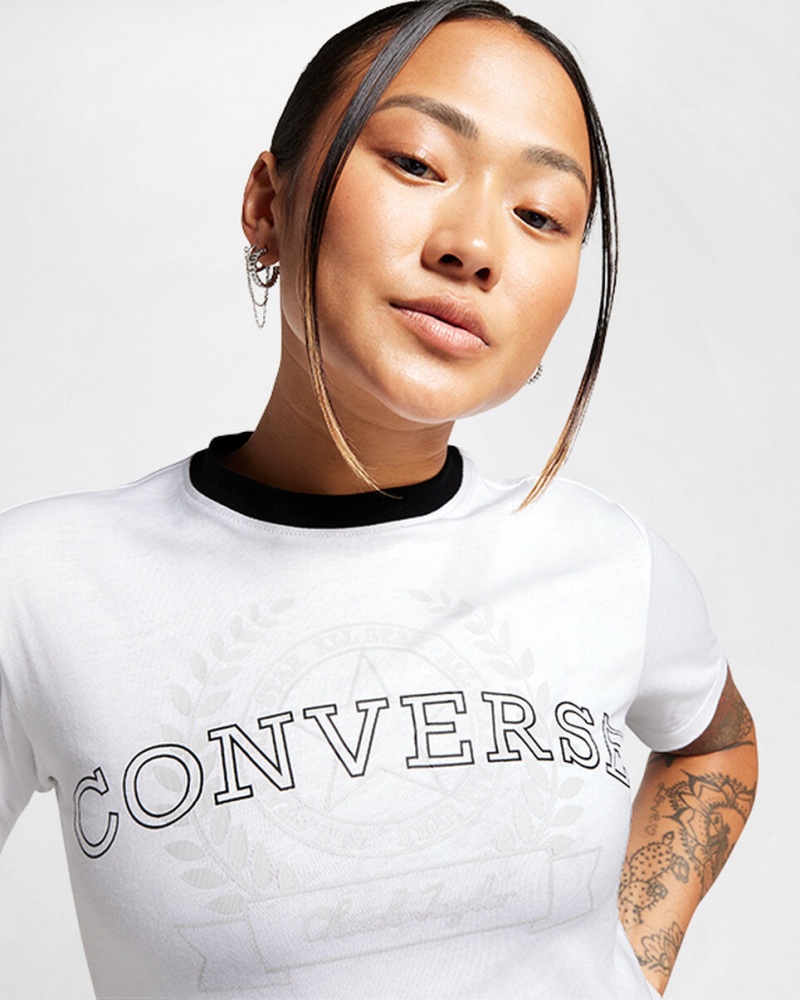 Converse Retro Chuck Taylor T-Shirt Branco | 1578-IESRF