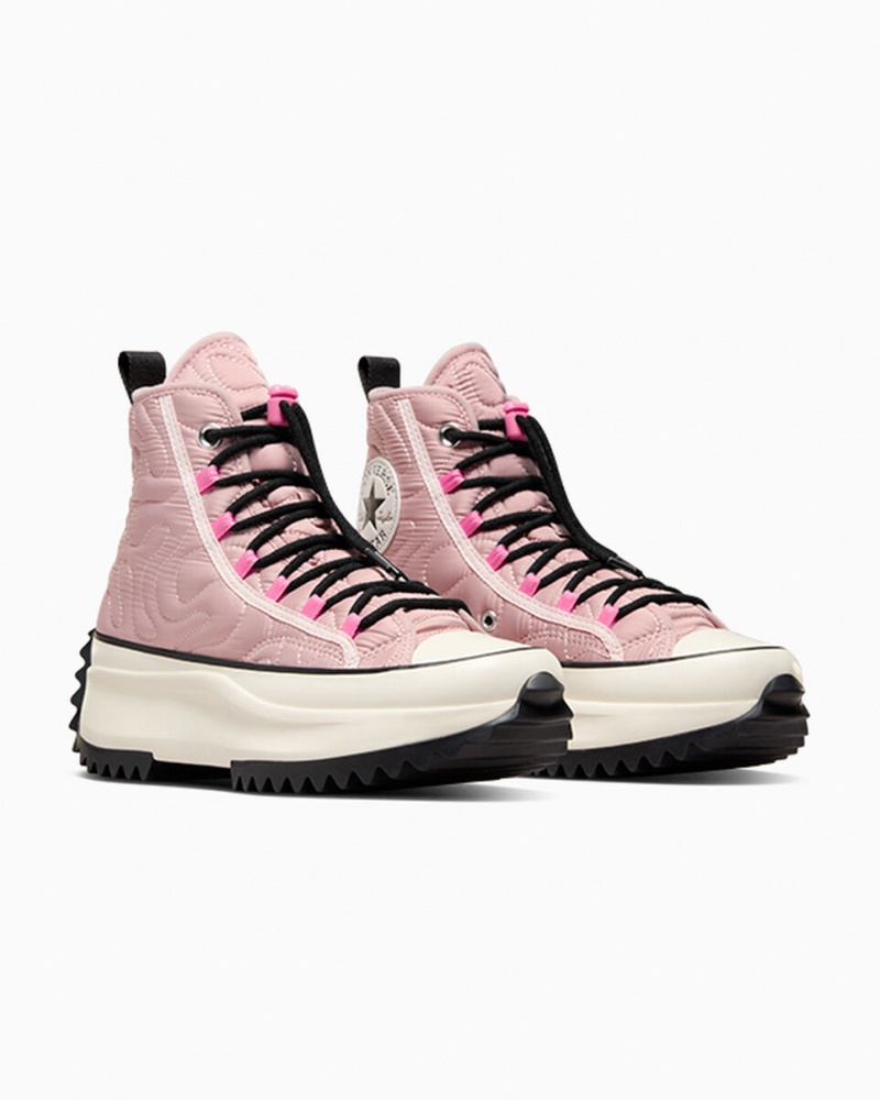 Converse Run Star Hike Plataforma Acolchoado Rosa Pretas | 1259-PWDLJ