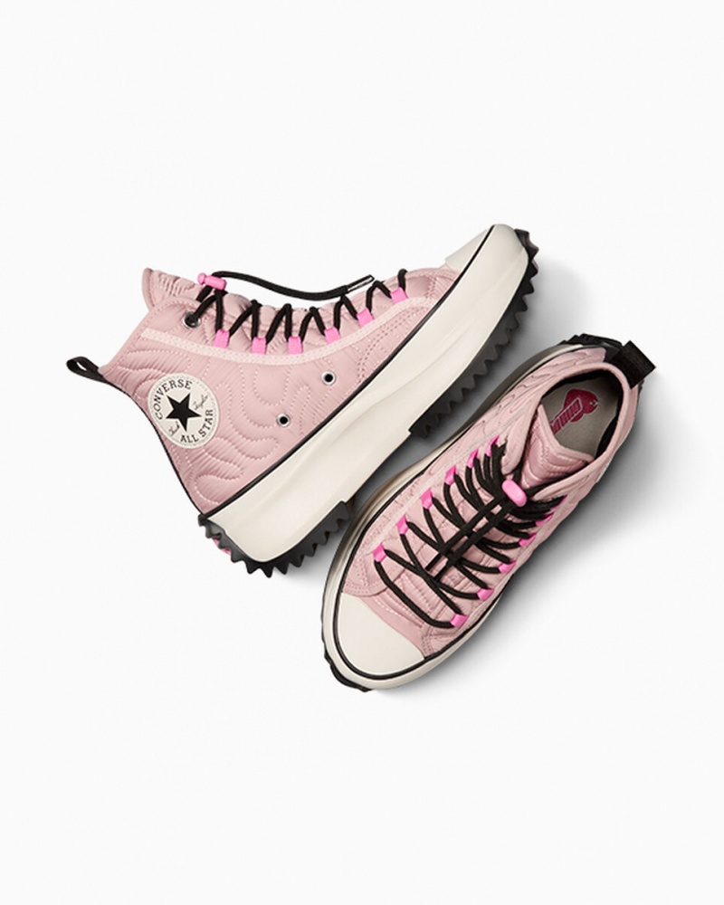 Converse Run Star Hike Plataforma Acolchoado Rosa Pretas | 1259-PWDLJ