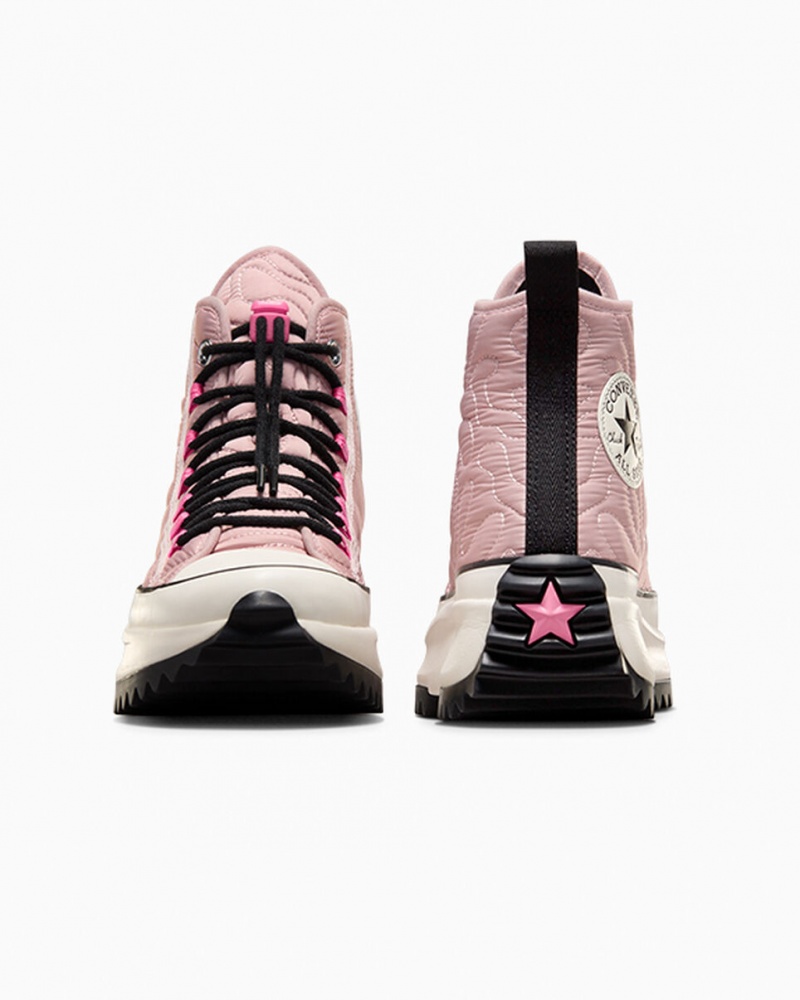 Converse Run Star Hike Plataforma Acolchoado Rosa Pretas | 1259-PWDLJ