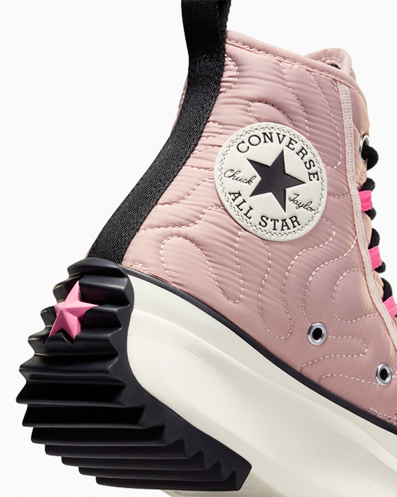 Converse Run Star Hike Plataforma Acolchoado Rosa Pretas | 1259-PWDLJ