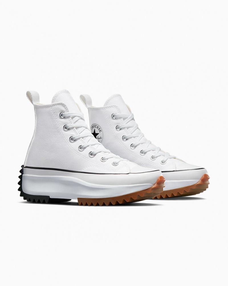 Converse Run Star Hike Plataforma Branco Pretas | 1835-OJTGC