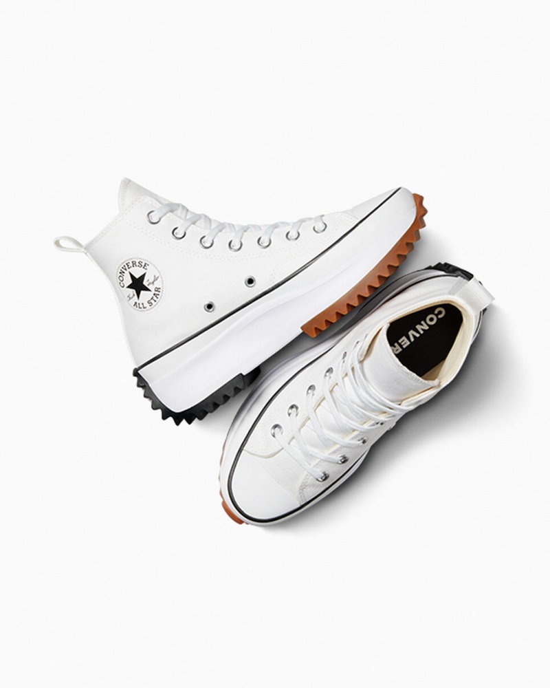 Converse Run Star Hike Plataforma Branco Pretas | 1835-OJTGC