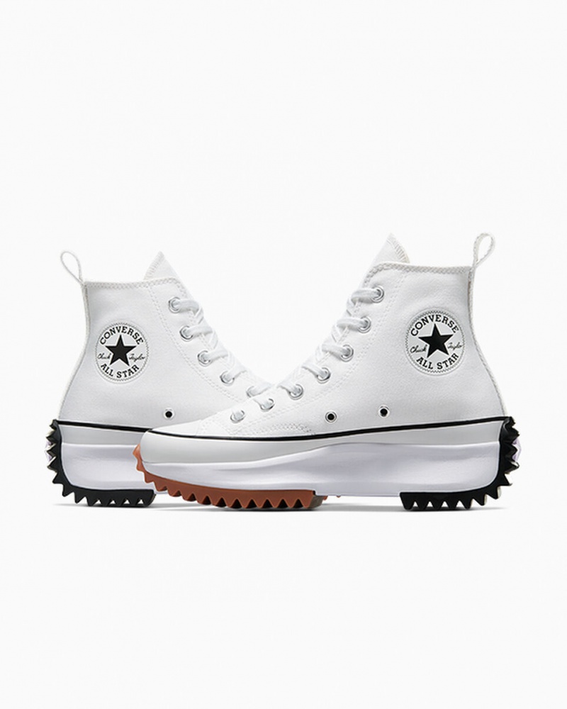 Converse Run Star Hike Plataforma Branco Pretas | 1835-OJTGC