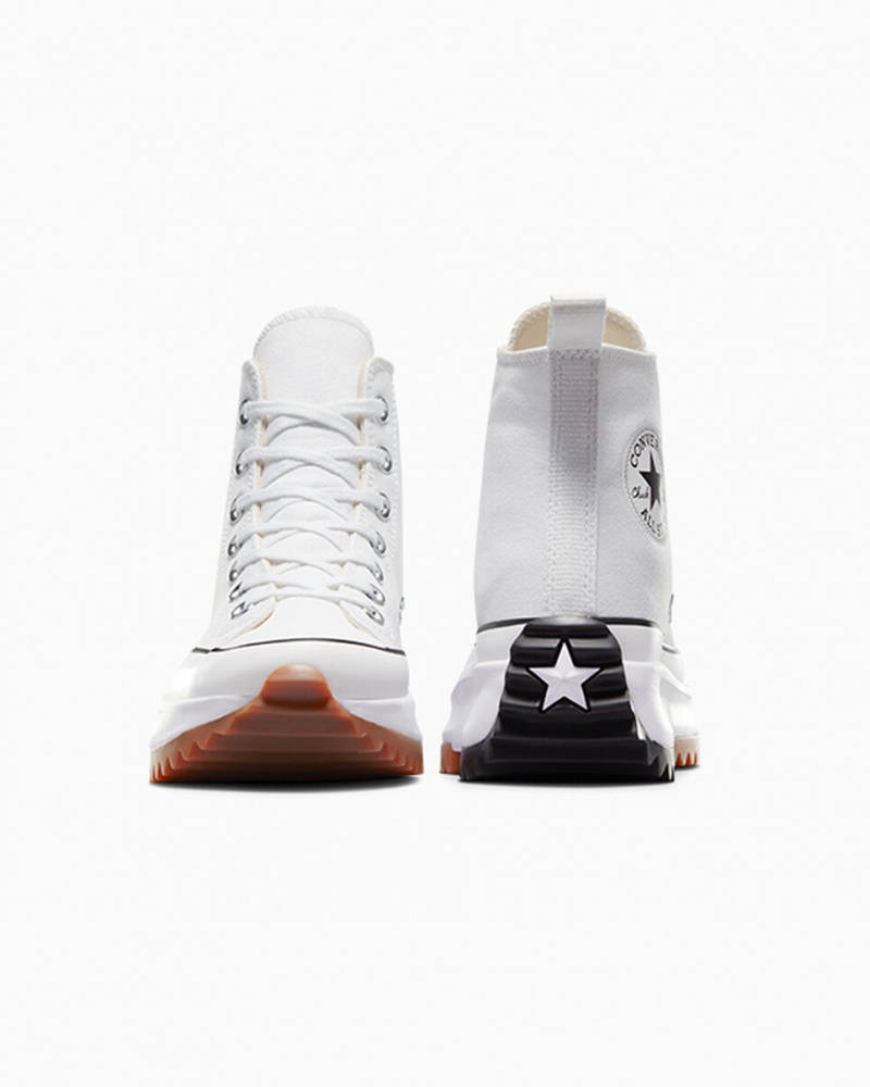 Converse Run Star Hike Plataforma Branco Pretas | 1835-OJTGC