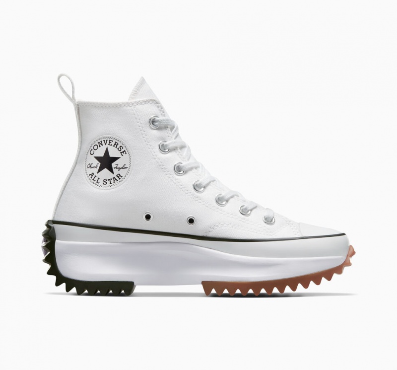 Converse Run Star Hike Plataforma Branco Pretas | 1835-OJTGC