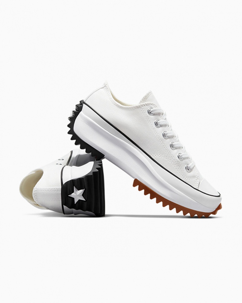 Converse Run Star Hike Plataforma Branco Pretas | 6387-OHIBZ