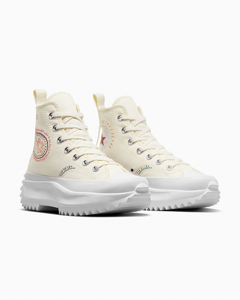 Converse Run Star Hike Plataforma Crafted Vermelhas Branco | 2391-QIEPK