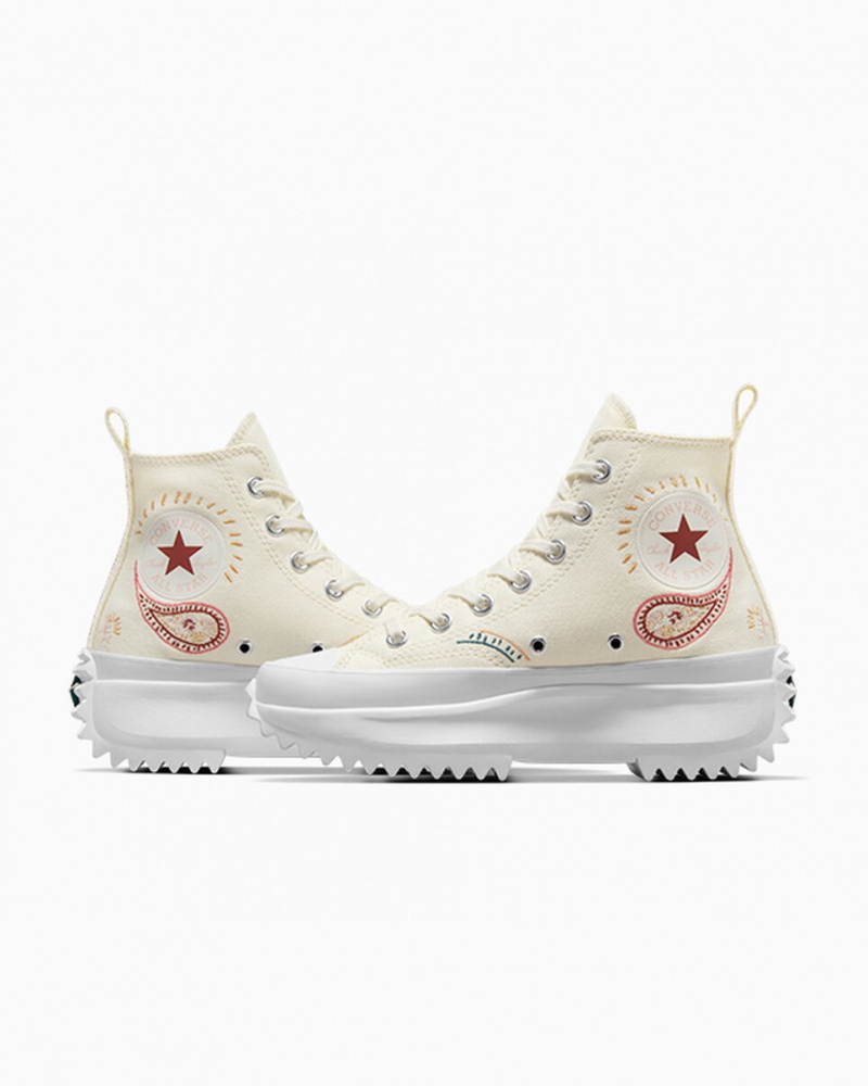 Converse Run Star Hike Plataforma Crafted Vermelhas Branco | 2391-QIEPK