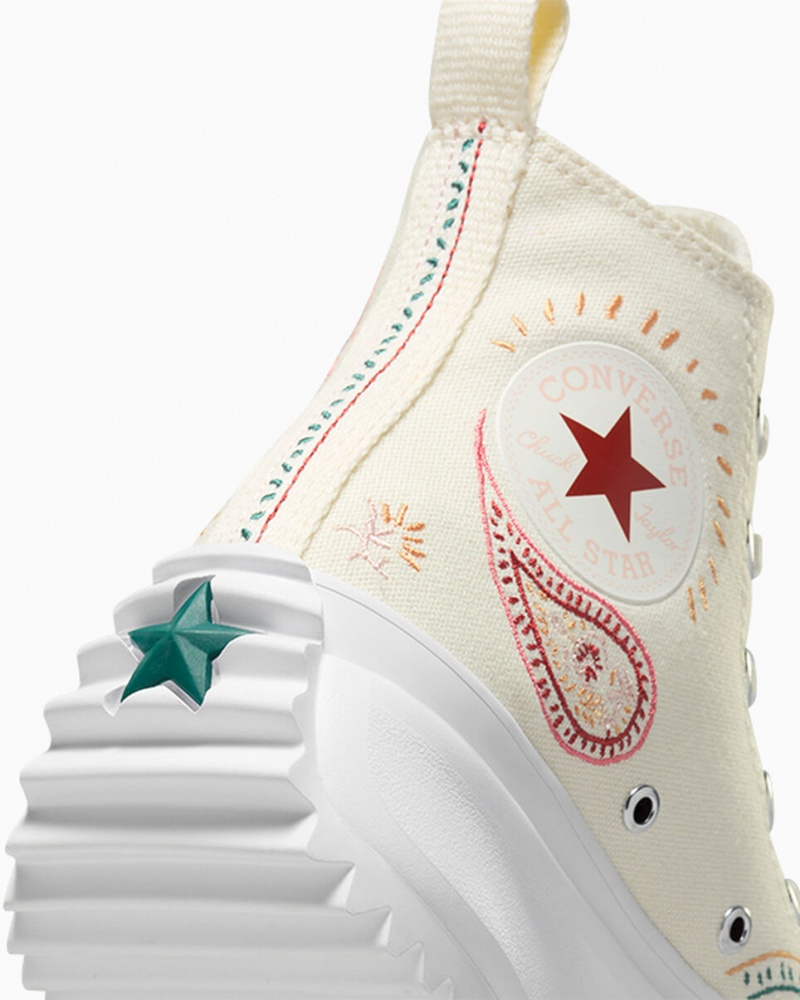 Converse Run Star Hike Plataforma Crafted Vermelhas Branco | 2391-QIEPK