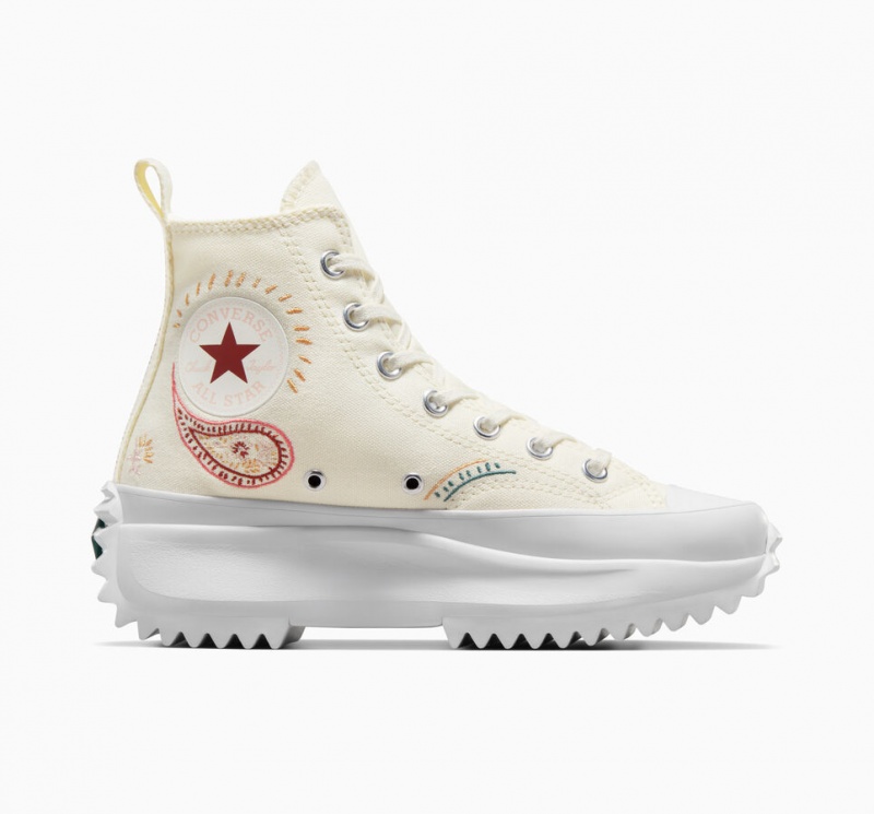 Converse Run Star Hike Plataforma Crafted Vermelhas Branco | 2391-QIEPK