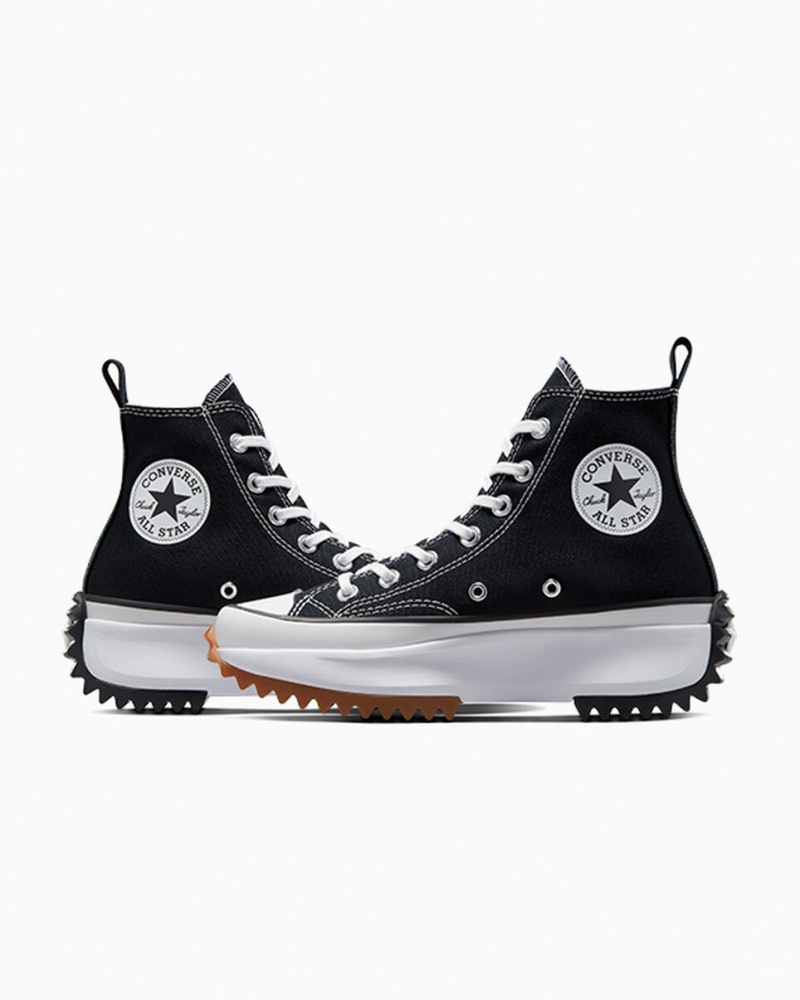 Converse Run Star Hike Plataforma Pretas Branco | 3526-TKRUD